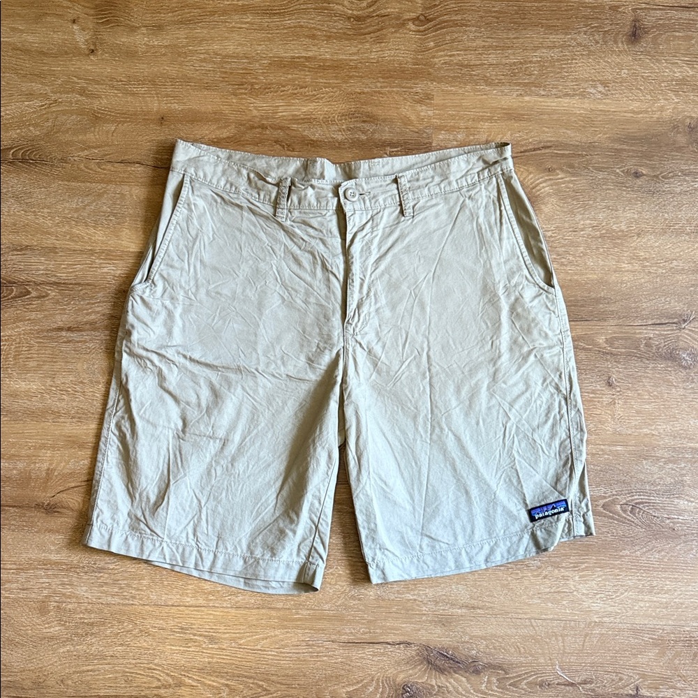 Patagonia Men's Beige Flat-Front Shorts